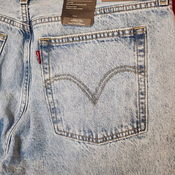 Levi Strauss Premium Women's Jeans Wedgie Straight High Rise Blue Size 32x26 - Picture 7 of 16